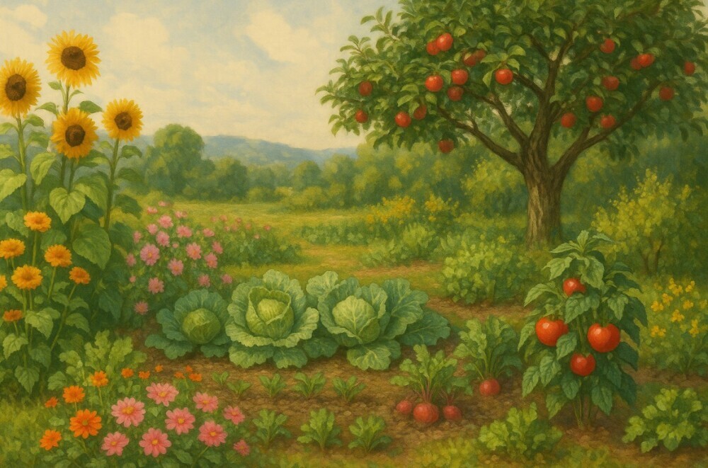 An image of a beautiful garden