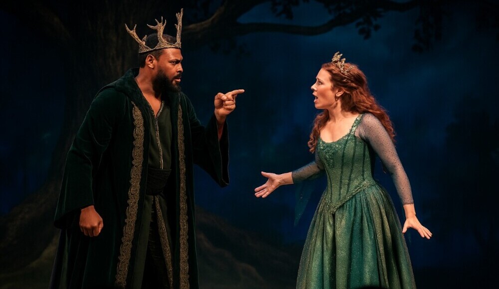 Titania and Oberon, arguing