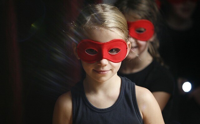 girl with mask
