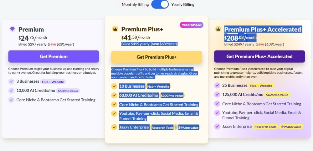 WA pricing