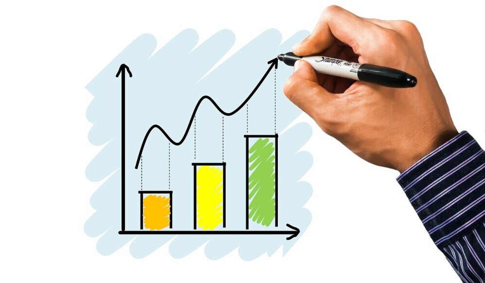 a chart showing growth
