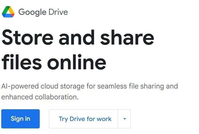 Example from Google Drive