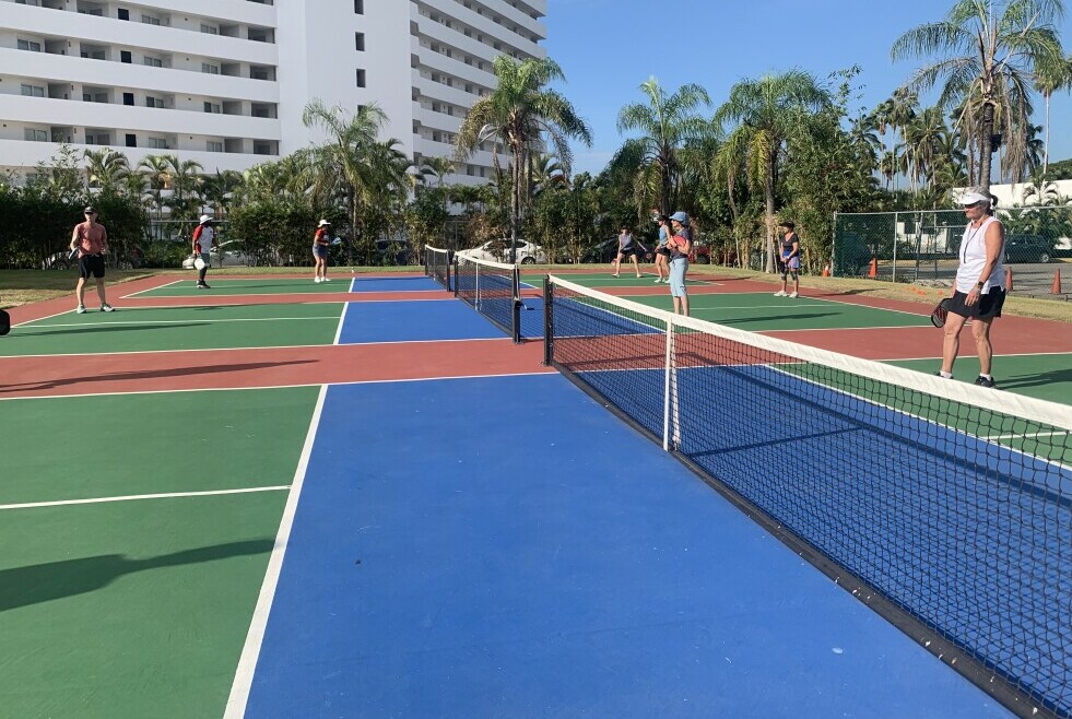 pickleball court in Mexico