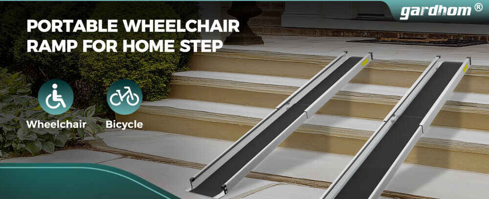 Gardhom Portable Telescopic Wheelchair Ramps