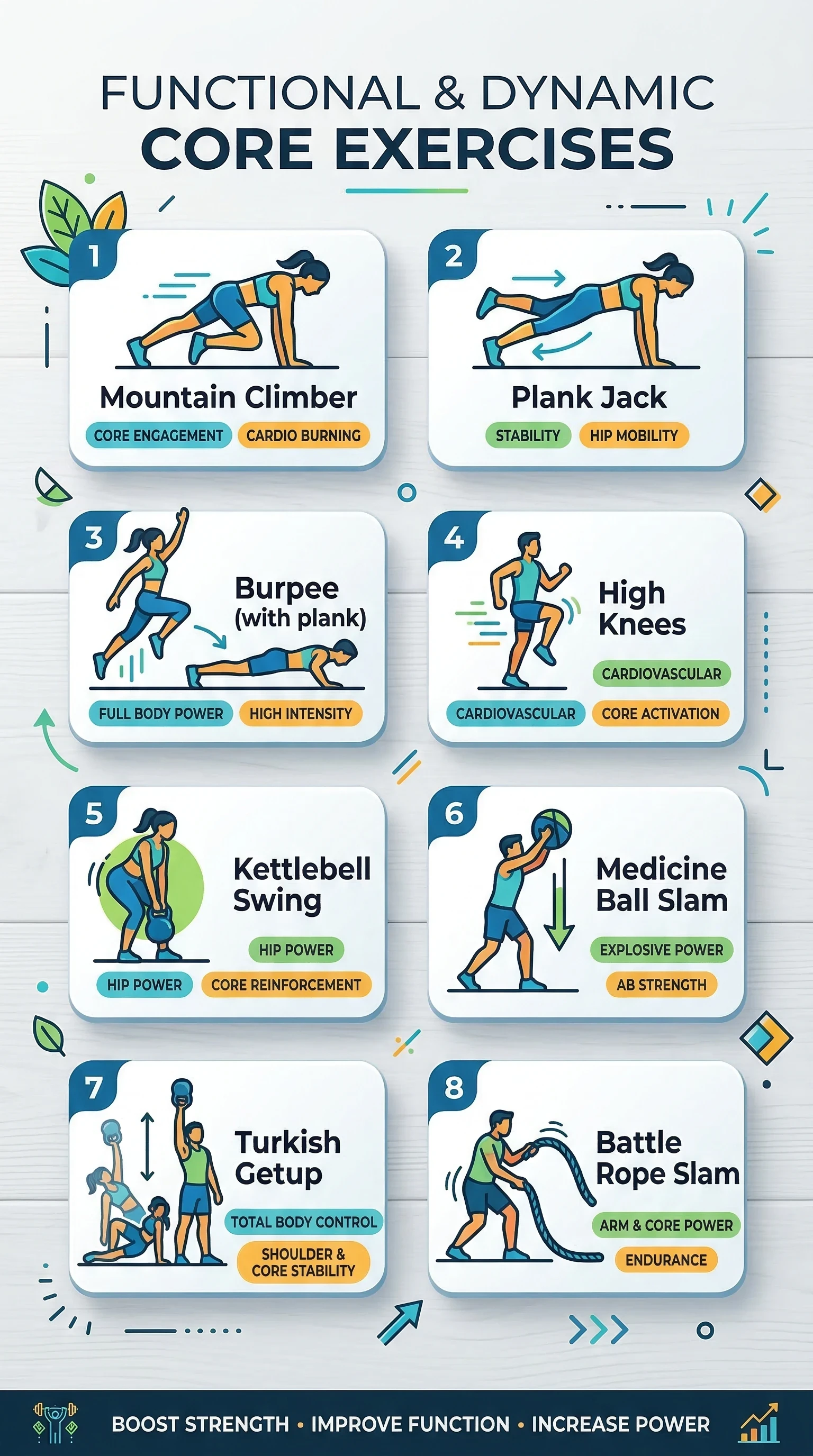 Functional & Dynamic Core Exercises