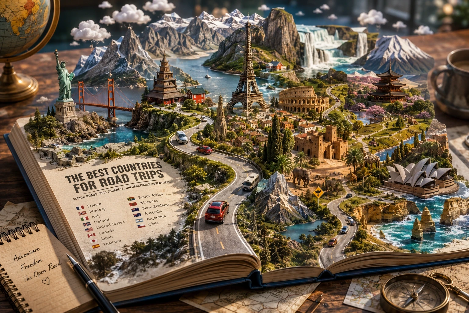 Best countries for road trips
