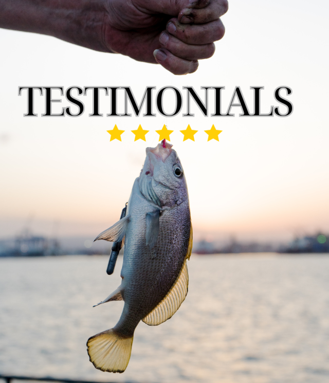 testimonials, fishing guide