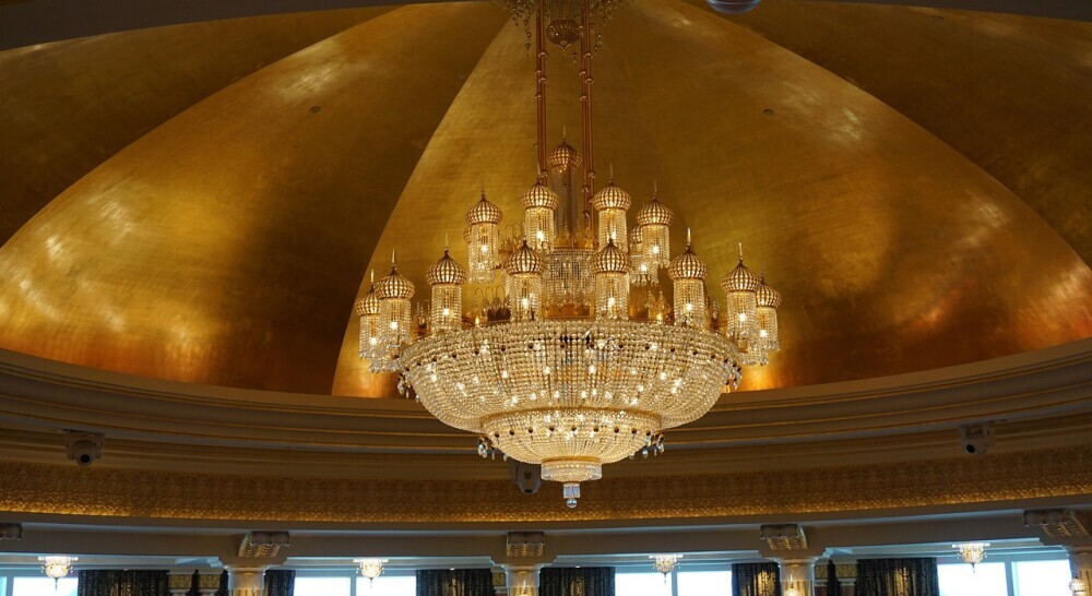 Chandelier, unique and famous hotels