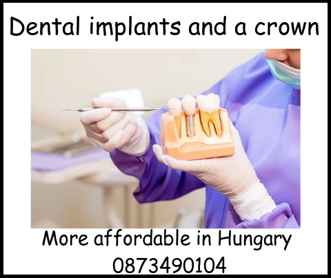 Dental implants and a crown image