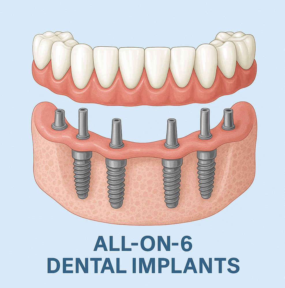All on 6 dental implants image