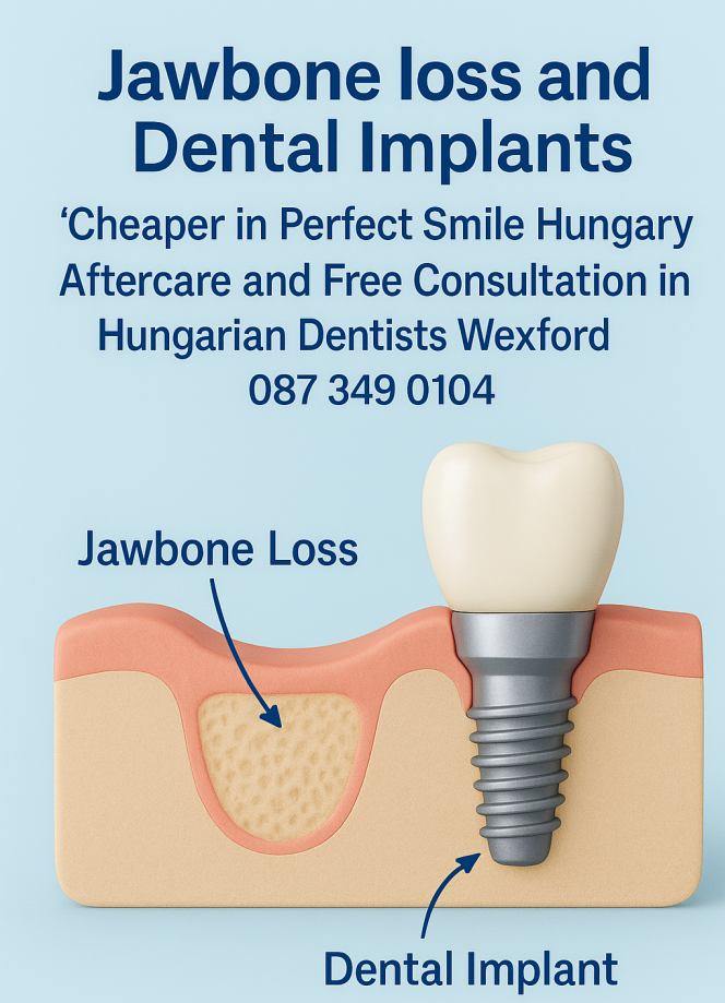 Jawbone loss and dental implants image