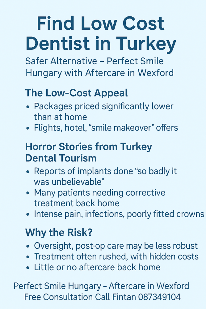 Find low cost dentist in Turkey safer alternative Perfect Smile dental clinic Hungary image