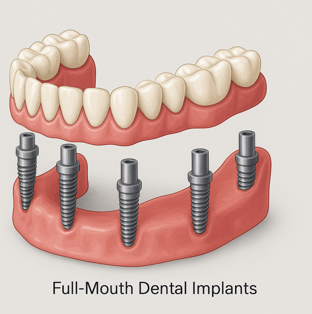 Full mouth dental implants image