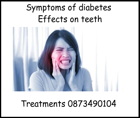 Symptoms of diabetes effects on teeth image