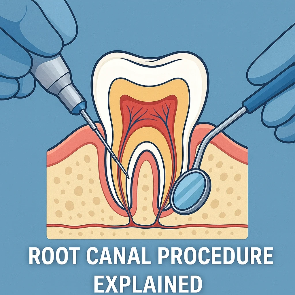 Root canal procedure explained image