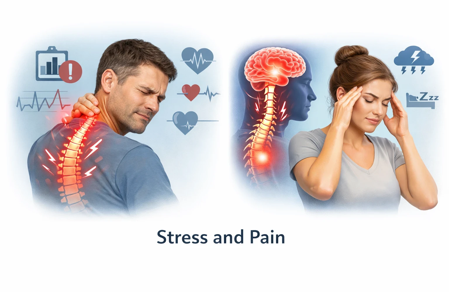 Stress and pain image