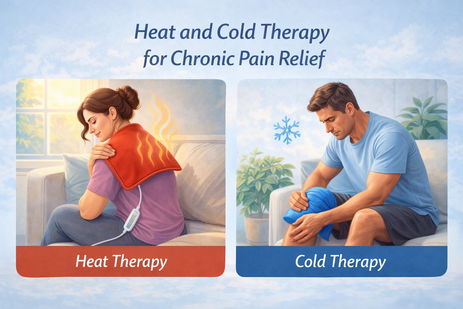 Heat and cold therapy for chronic pain relief image