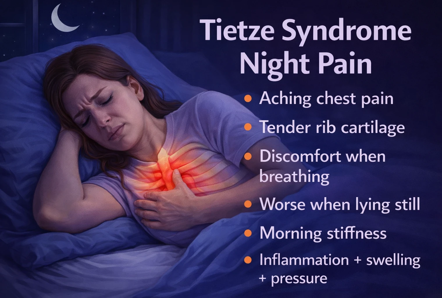 Tietze Syndrome night pain image