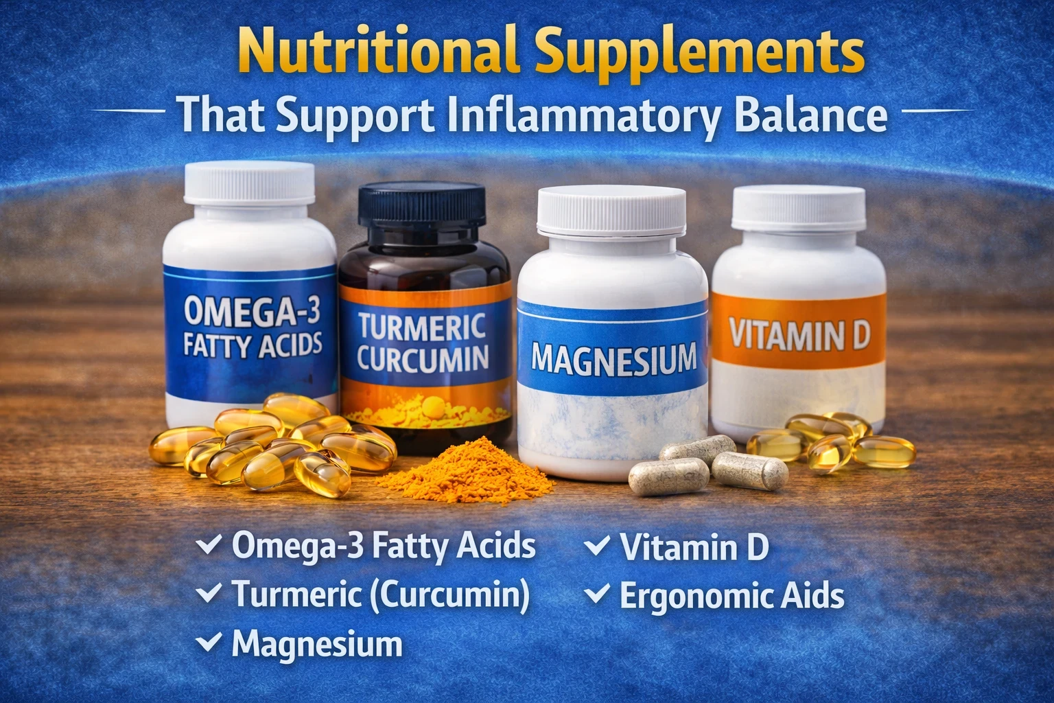 Nutritional supplements that support inflammatory pain relief image
