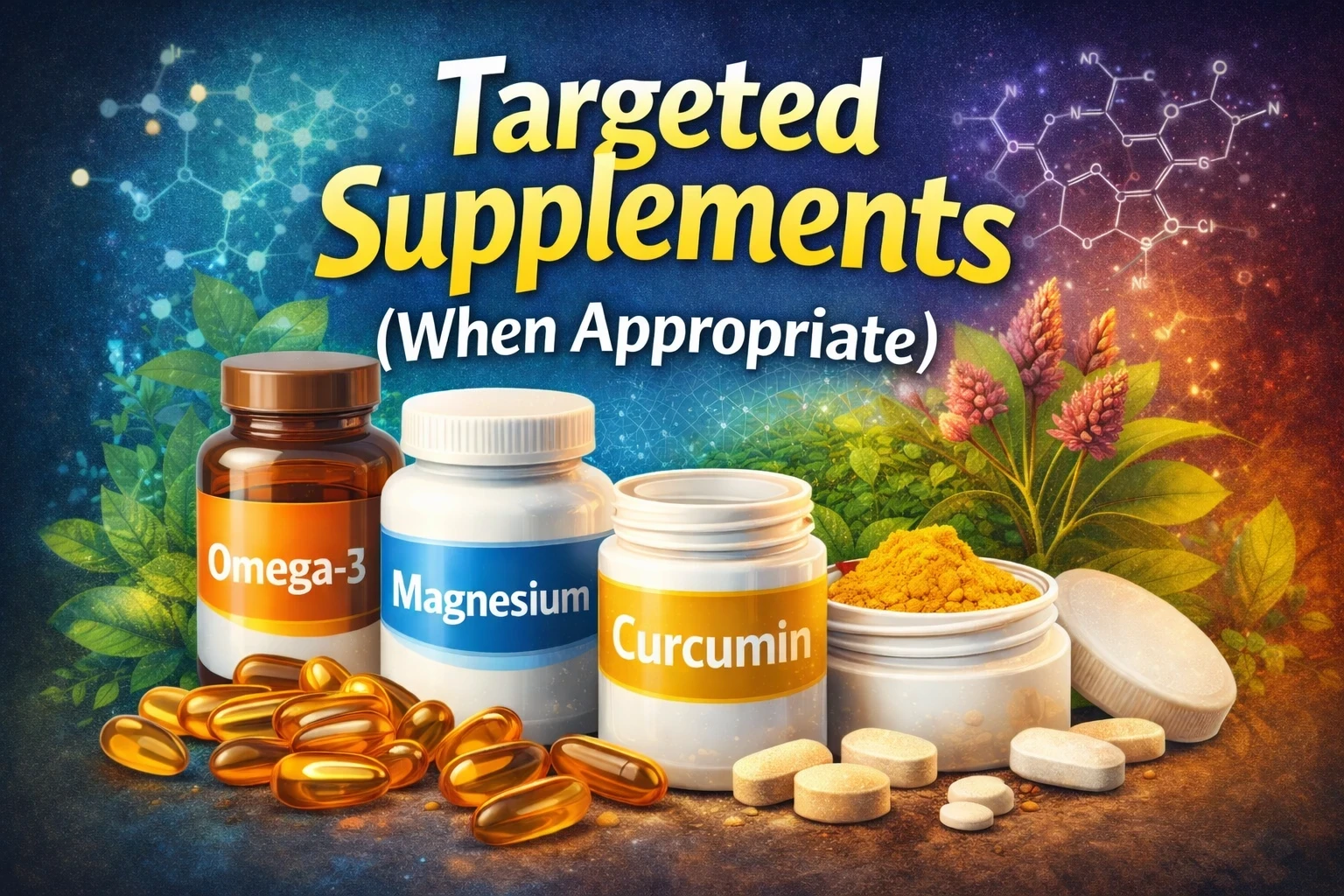 Targeted supplements when appropriate image