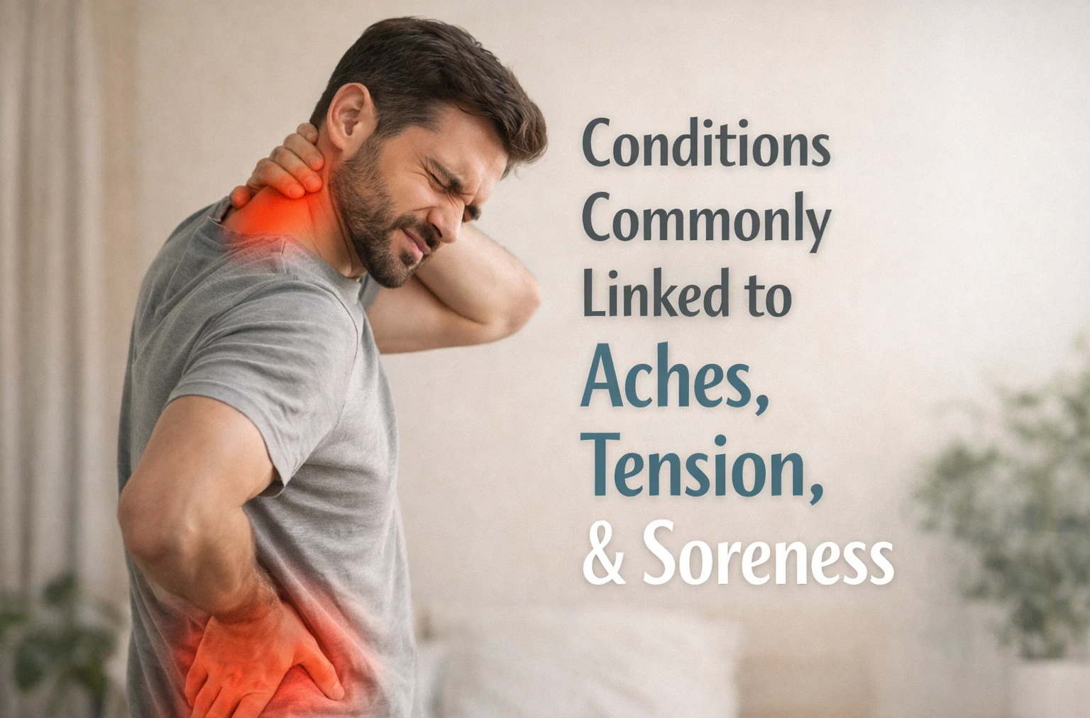 Common conditions actually linked to aches, tension and soreness image