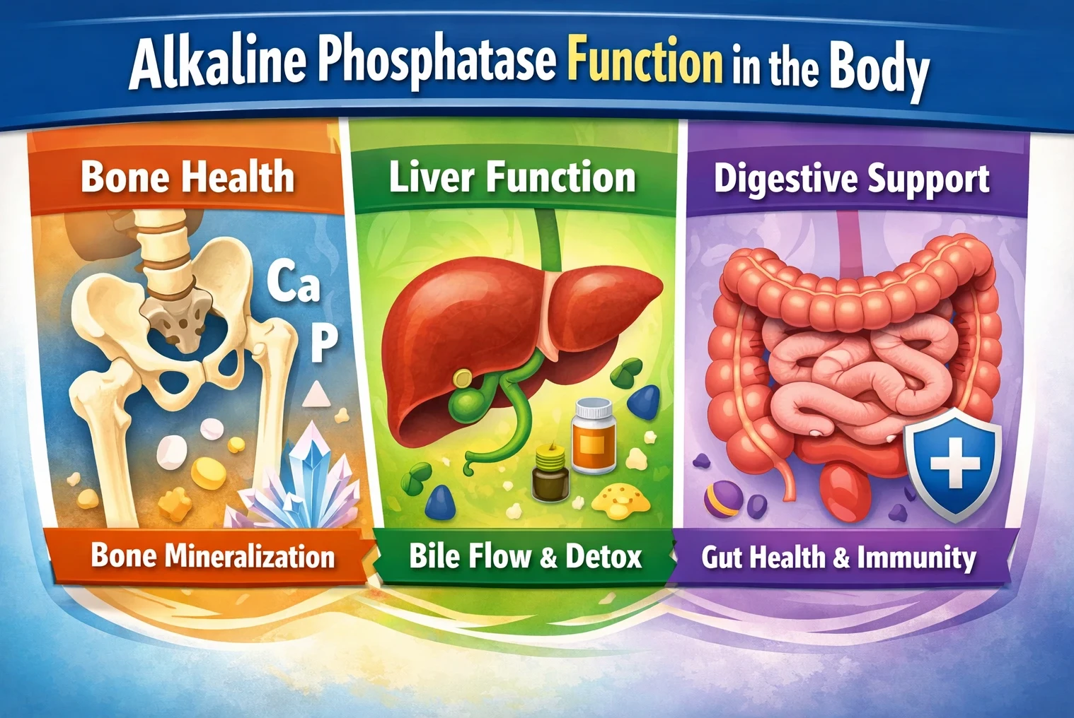 Alkaline Phosphatase function in the body image