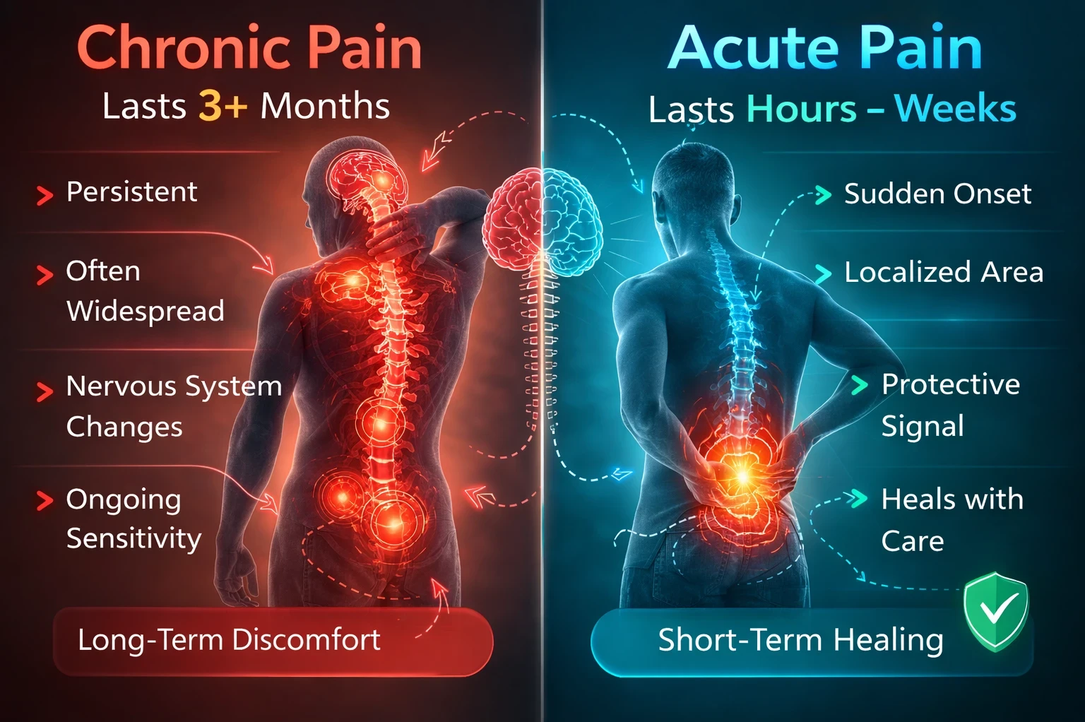 Chronic pain vs Acute pain image