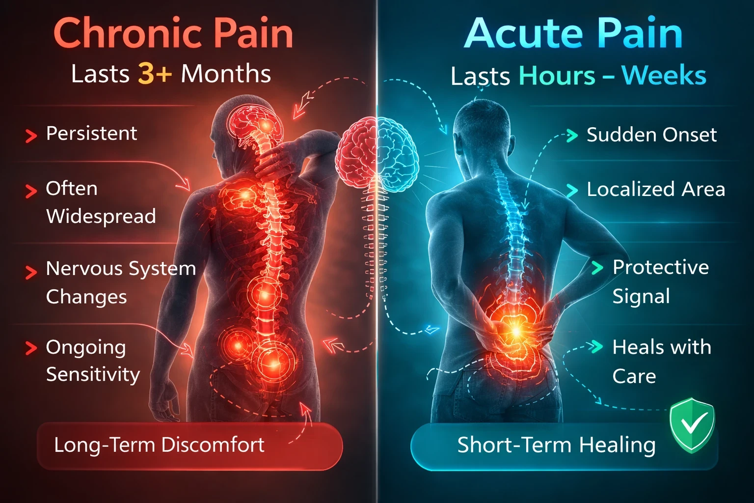 Chronic pain vs Acute pain image