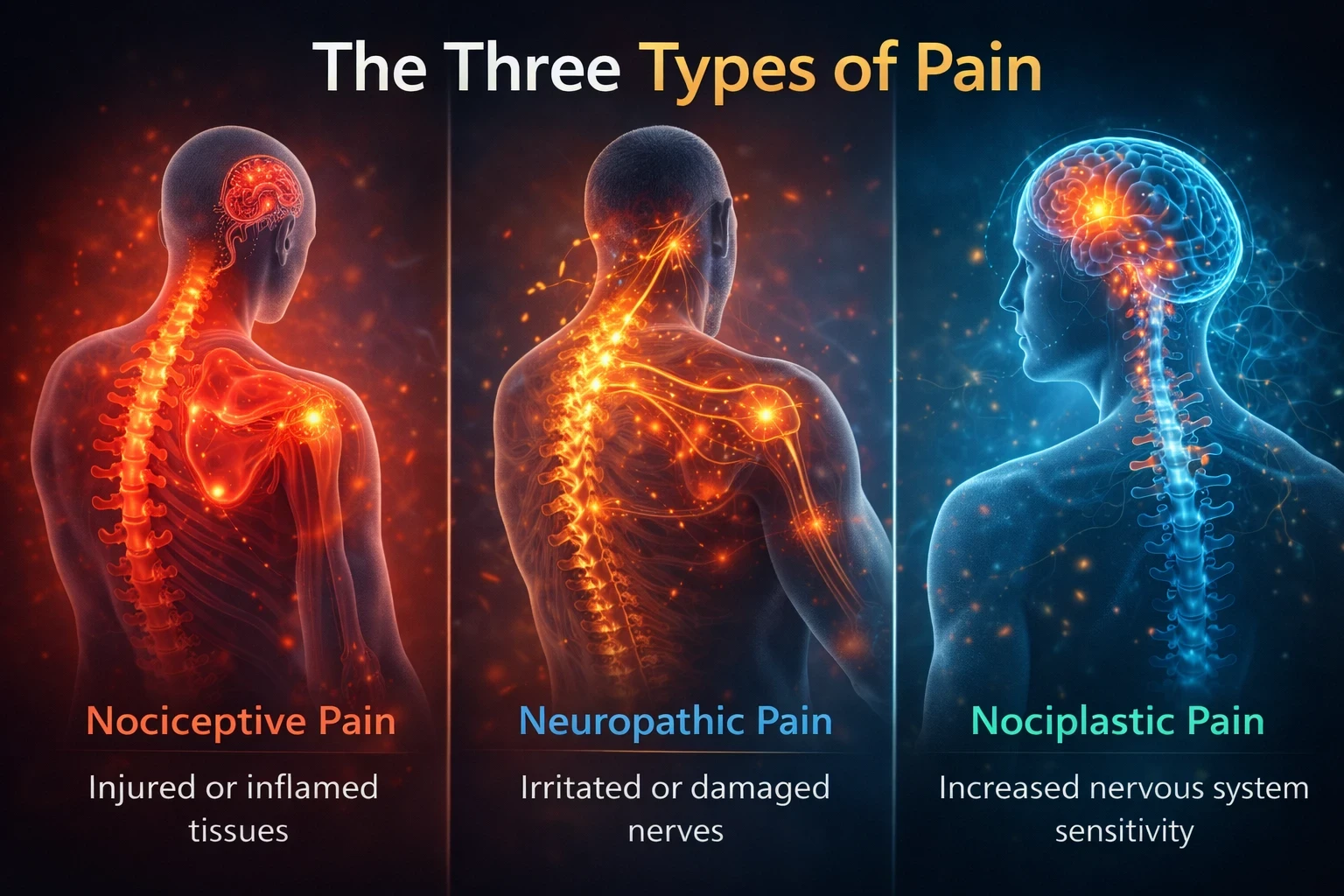 The three types of Chronic pain image