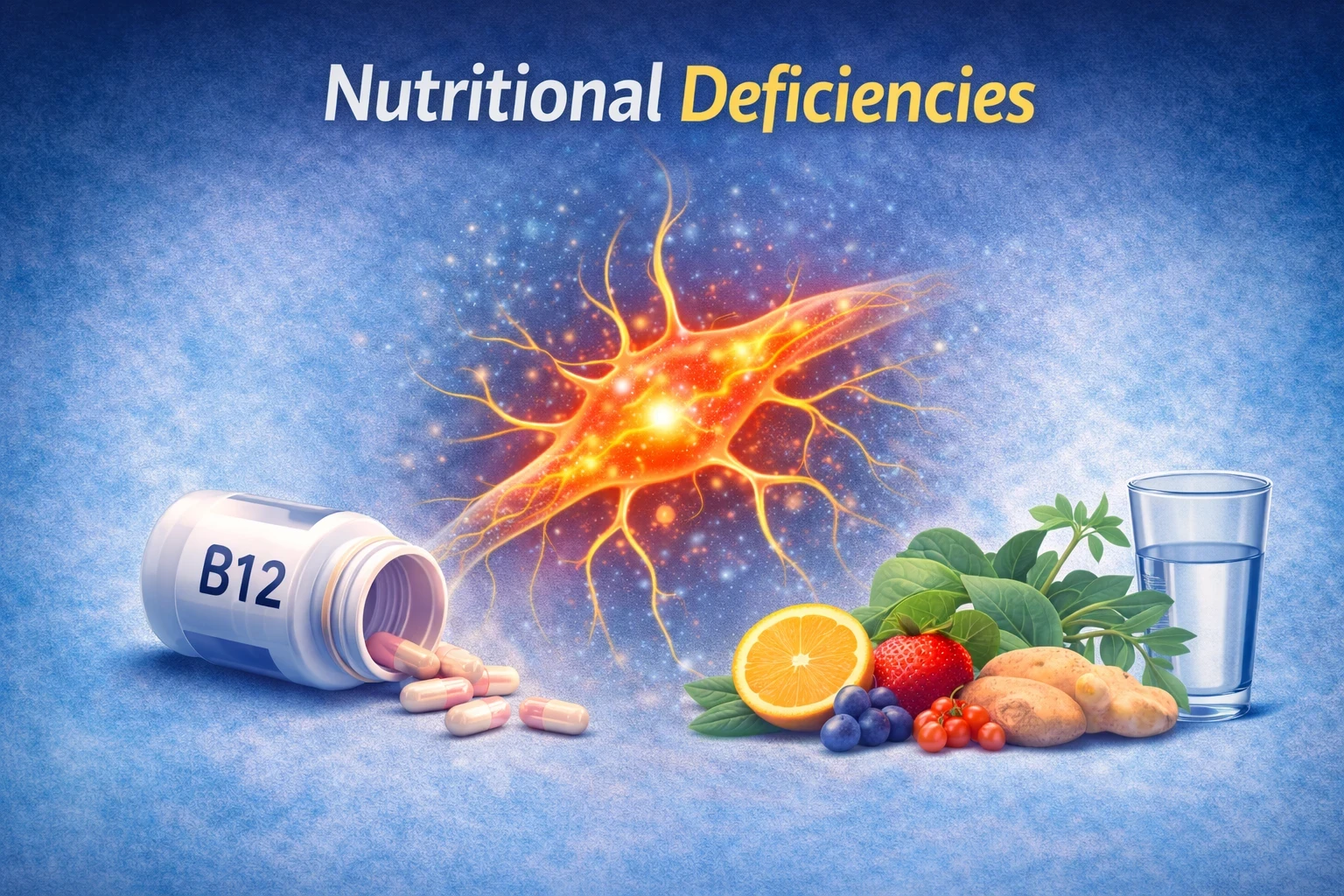 Nutritional Deficiencies causes of nerve inflammation image