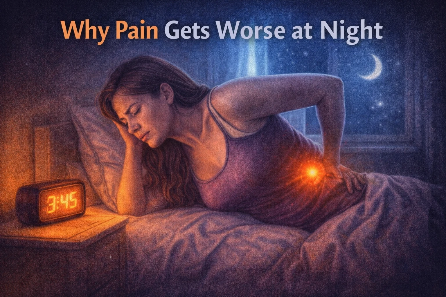 Why pain gets worse at night image