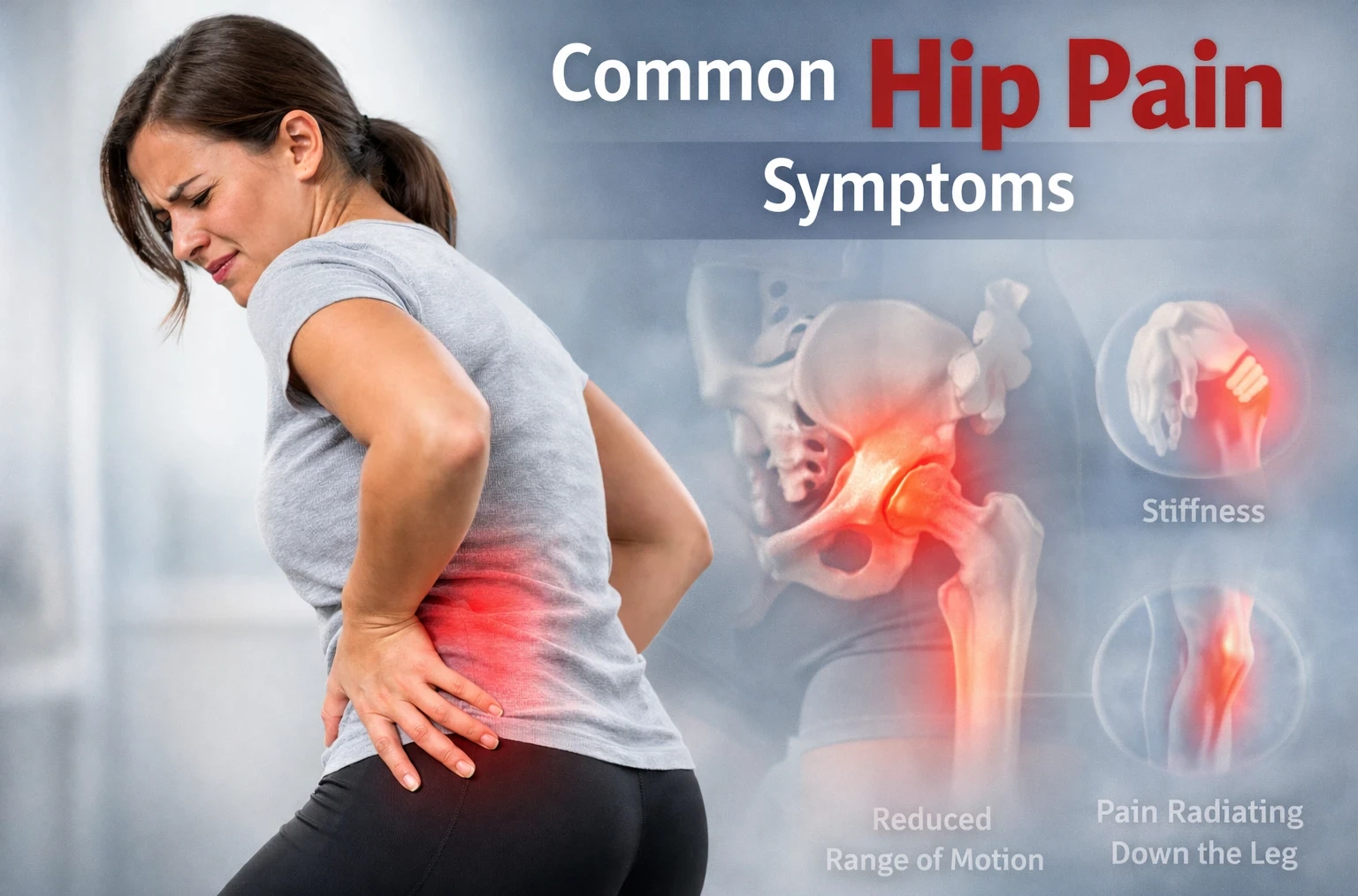 Common hip pain symptoms image