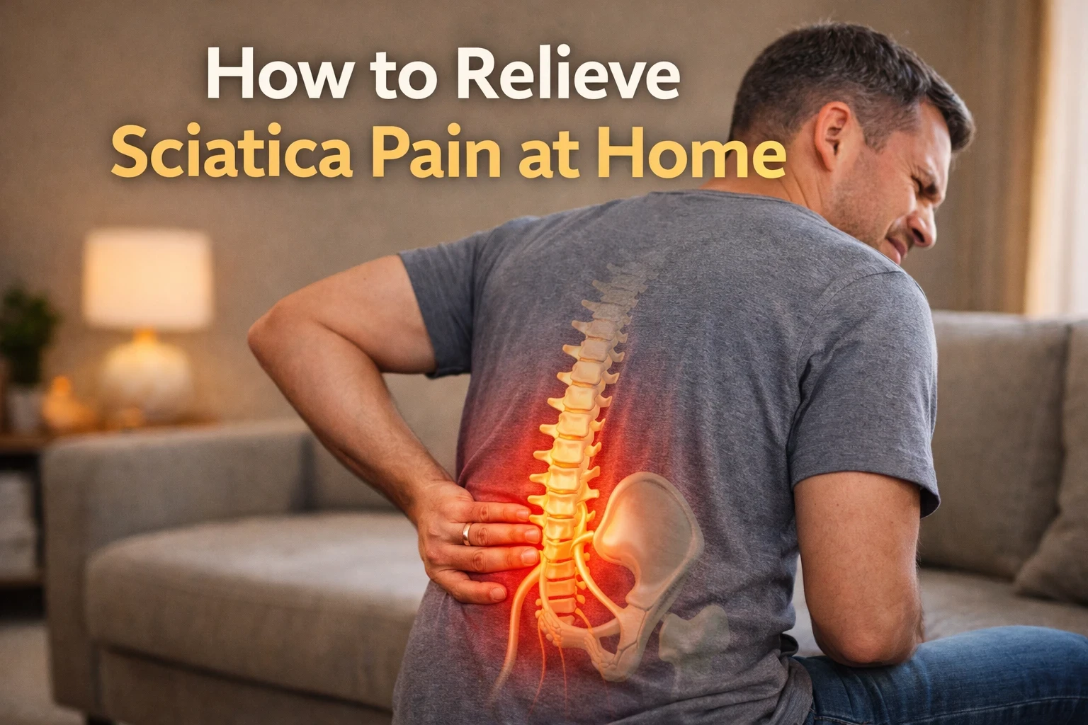 How to relieve sciatica pain at home image