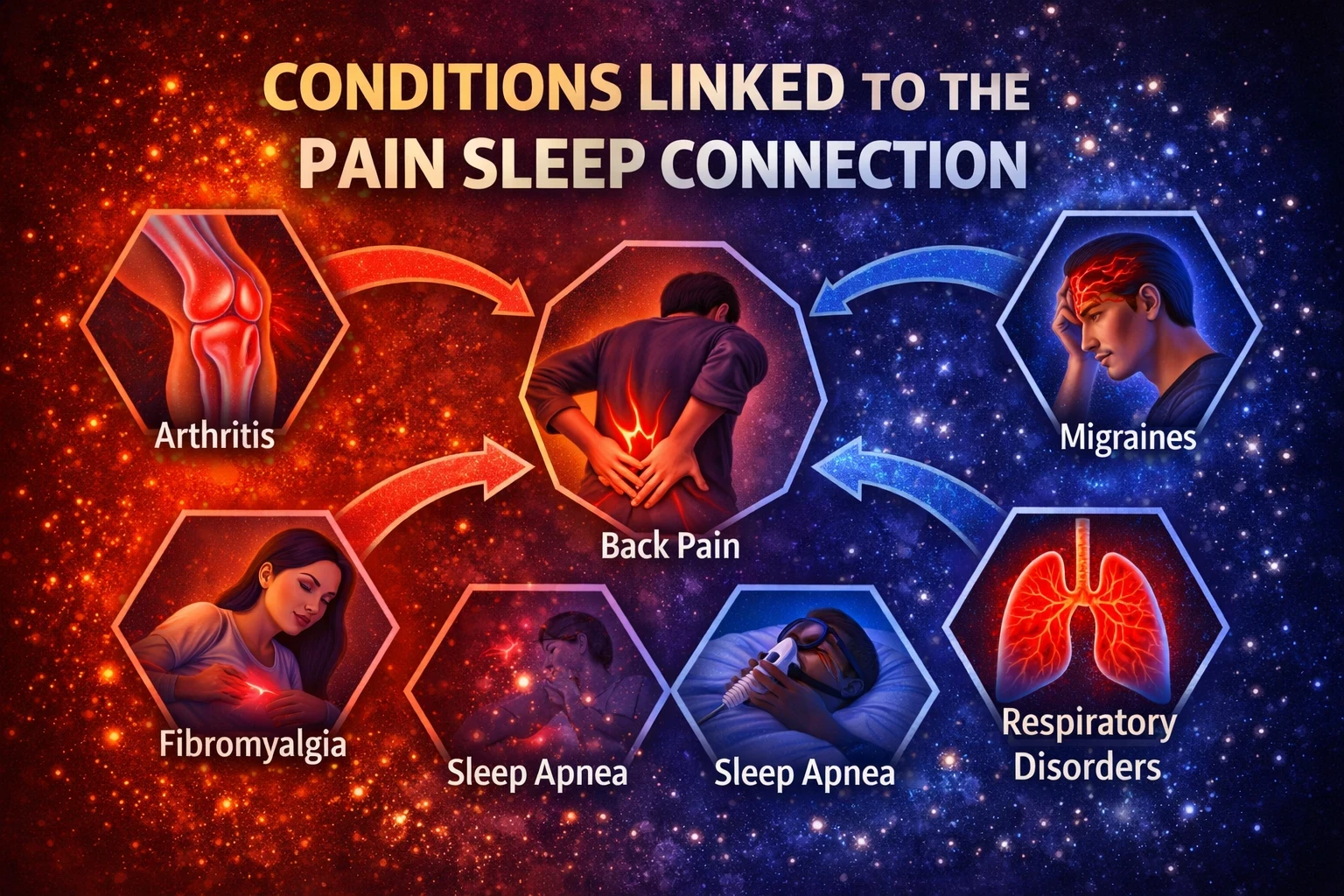 Conditions Linked to pain sleep image