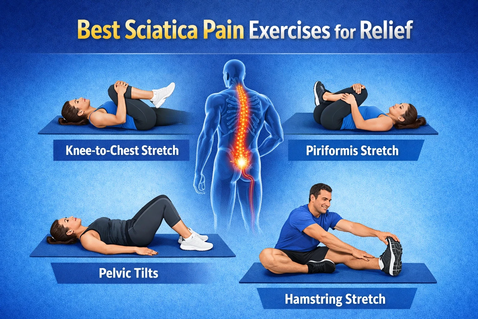 Best sciatica pain exercises for relief image