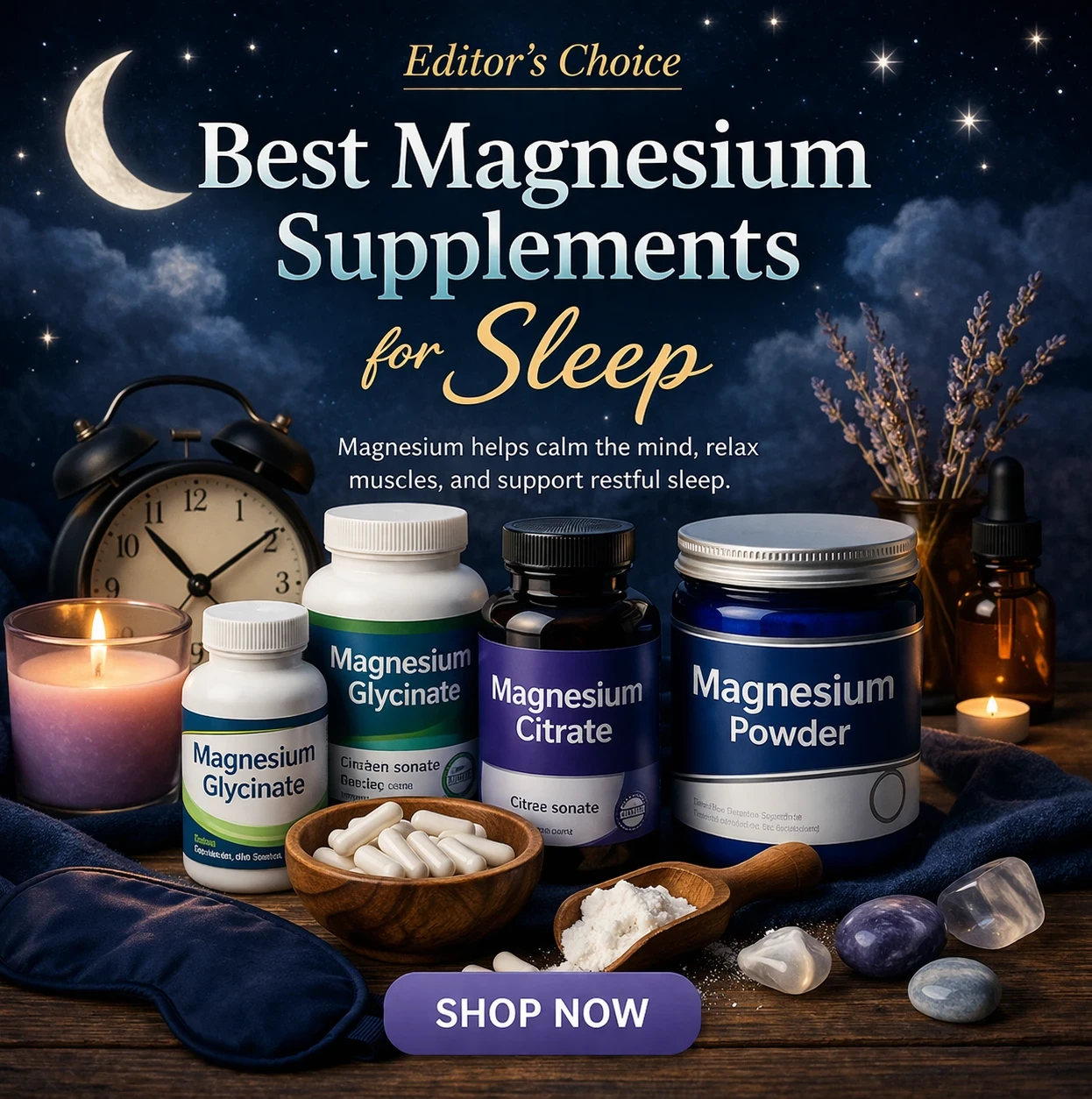 Editor's choice best magnesium supplements for sleep image