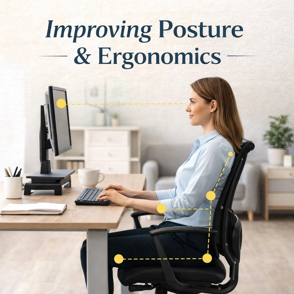 Improving posture and ergonomics image