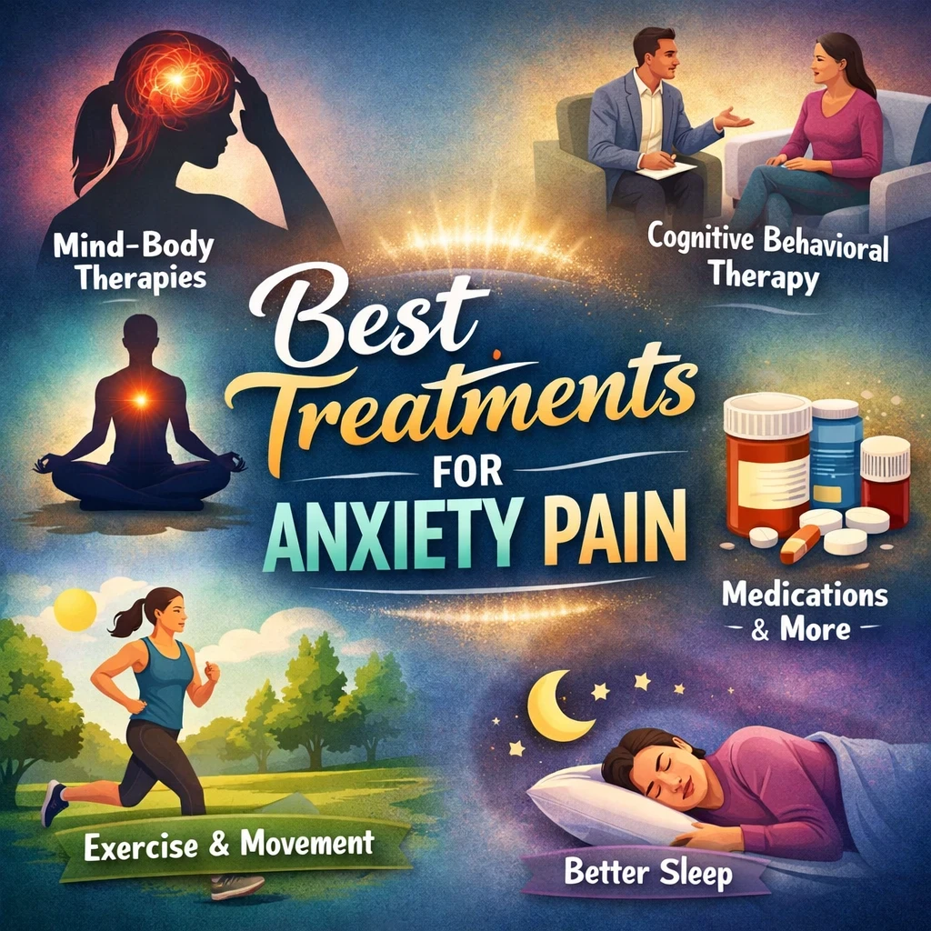 Best treatments for anxiety pain image