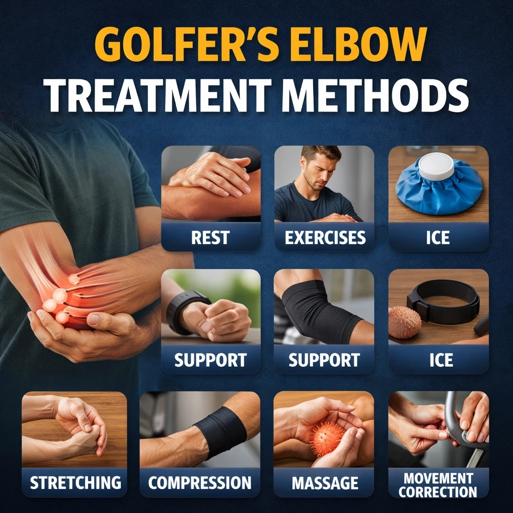 Golfers Elbow Treatment Methods image