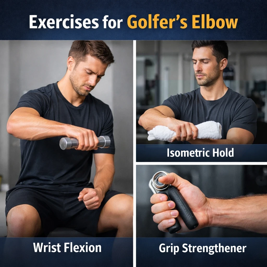 Exercises for golfers elbow image