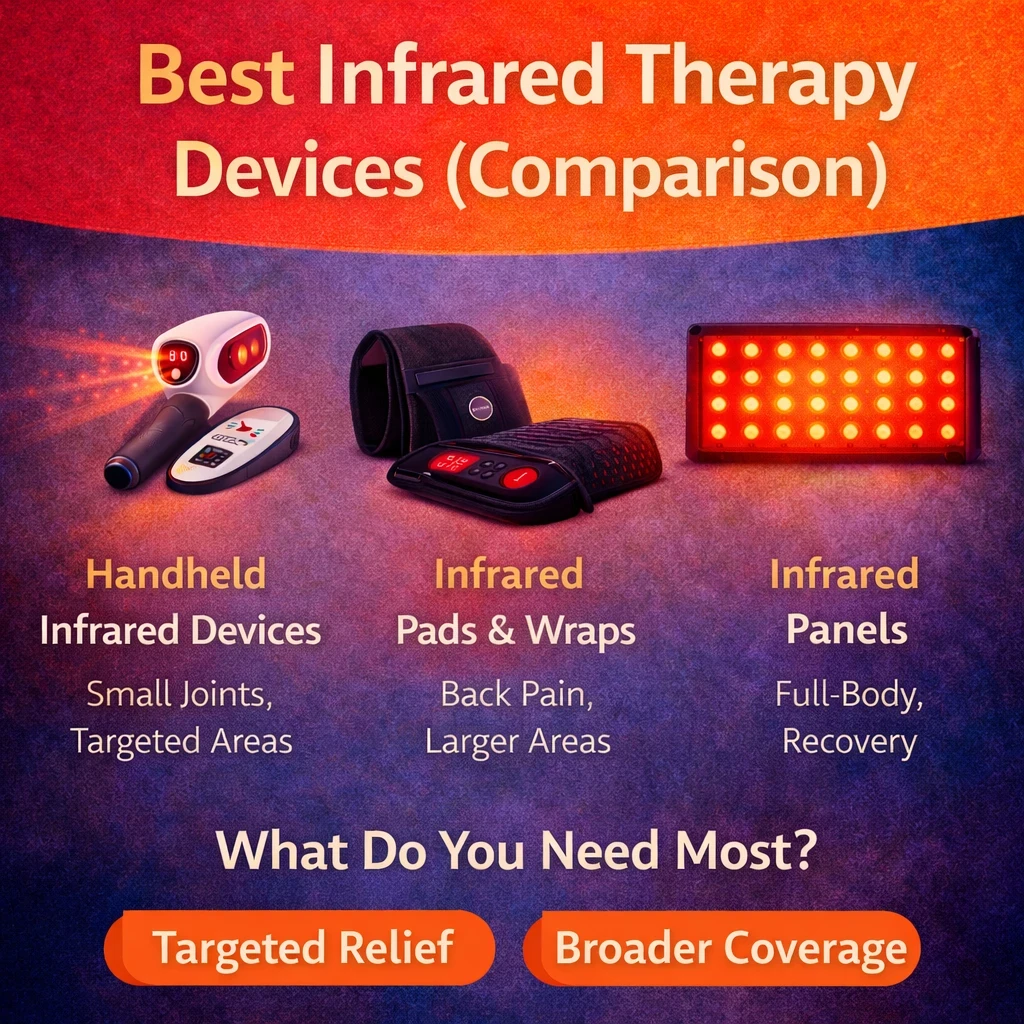 Comparison infrared therapy devices image