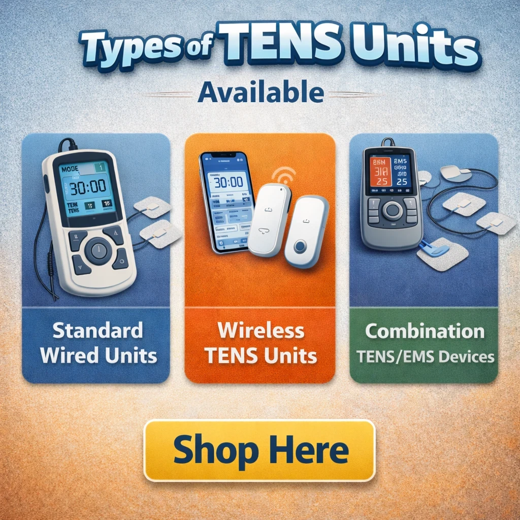Types of TENS Units Shop here