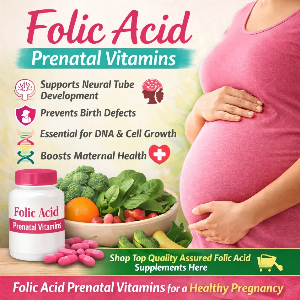 Folic acid prenatal vitamins image