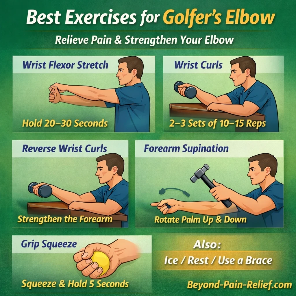 Best exercises for golfers elbow image