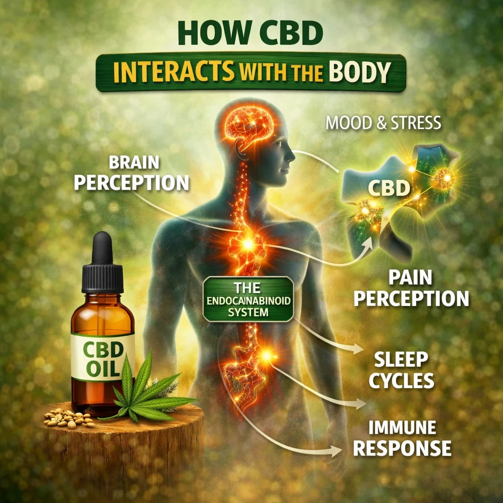 How CBD interacts with the body image