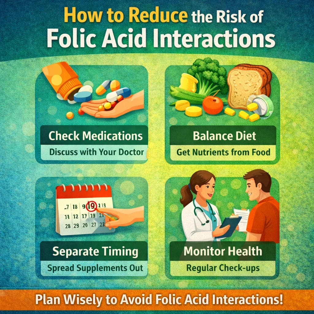 How to reduce the risk of folic acid interactions image