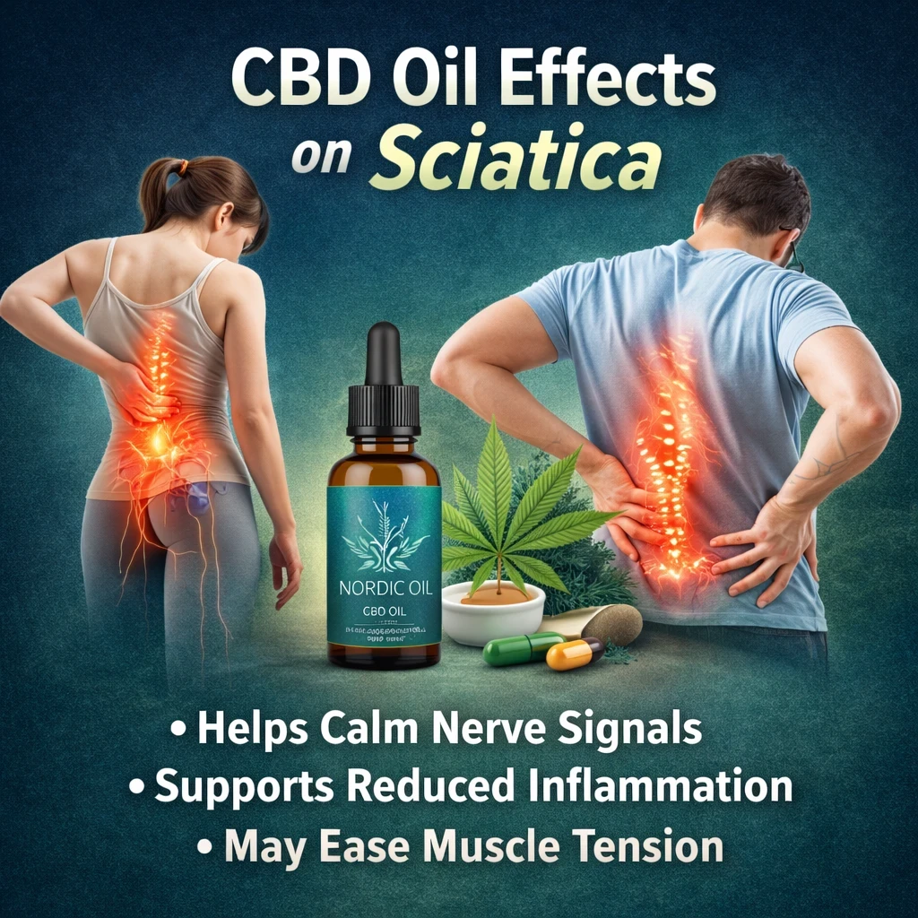 CBD Oil effects on sciatica image