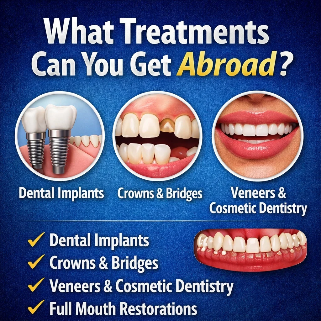 What dental treatments can you get abroad image