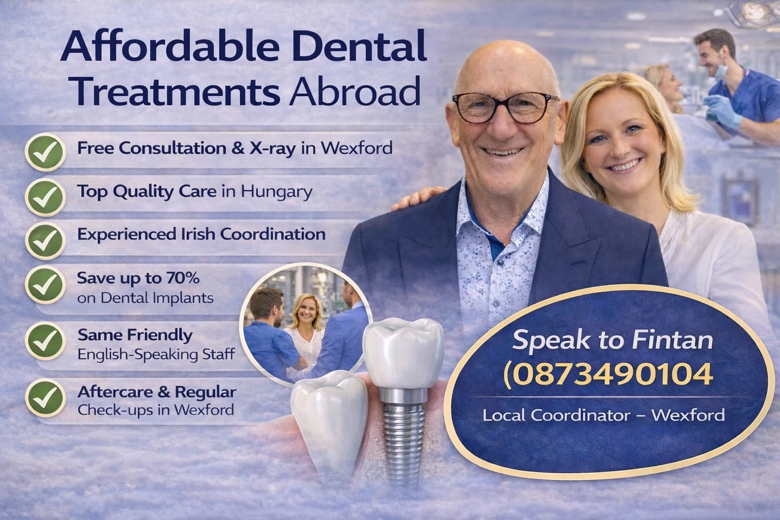 Affordable Dental Treatments Abroad contact Hungarian Dentists Wexford image