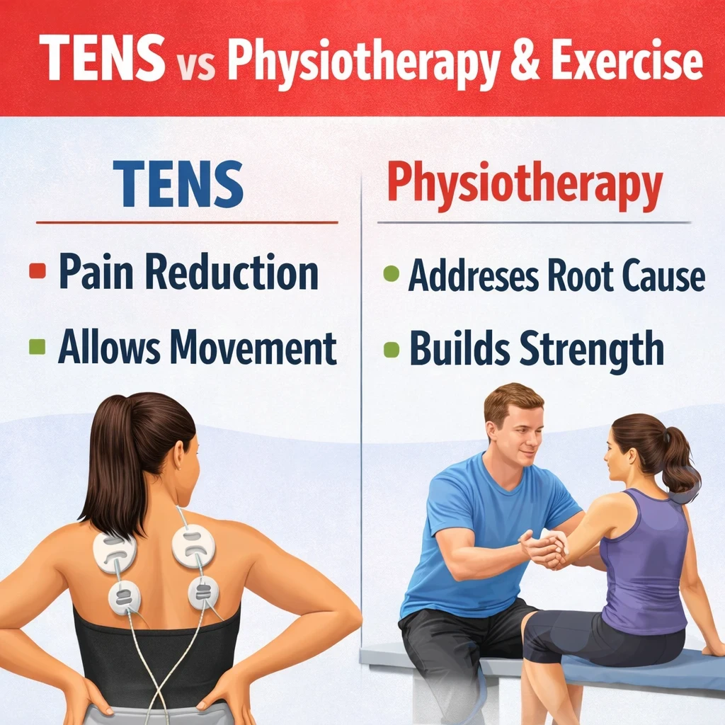TENS vs Physiotherapy and Exercise image